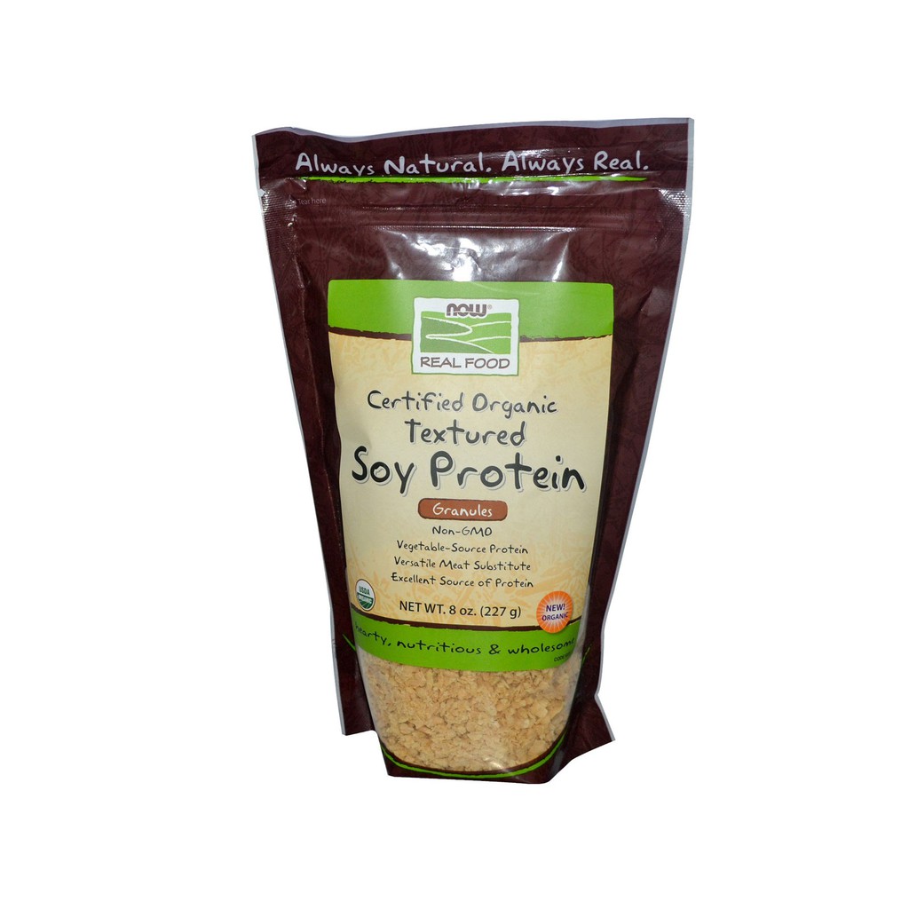Now Foods, Real Food, Organic Textured Soy Protein, Granules, 8 oz (227