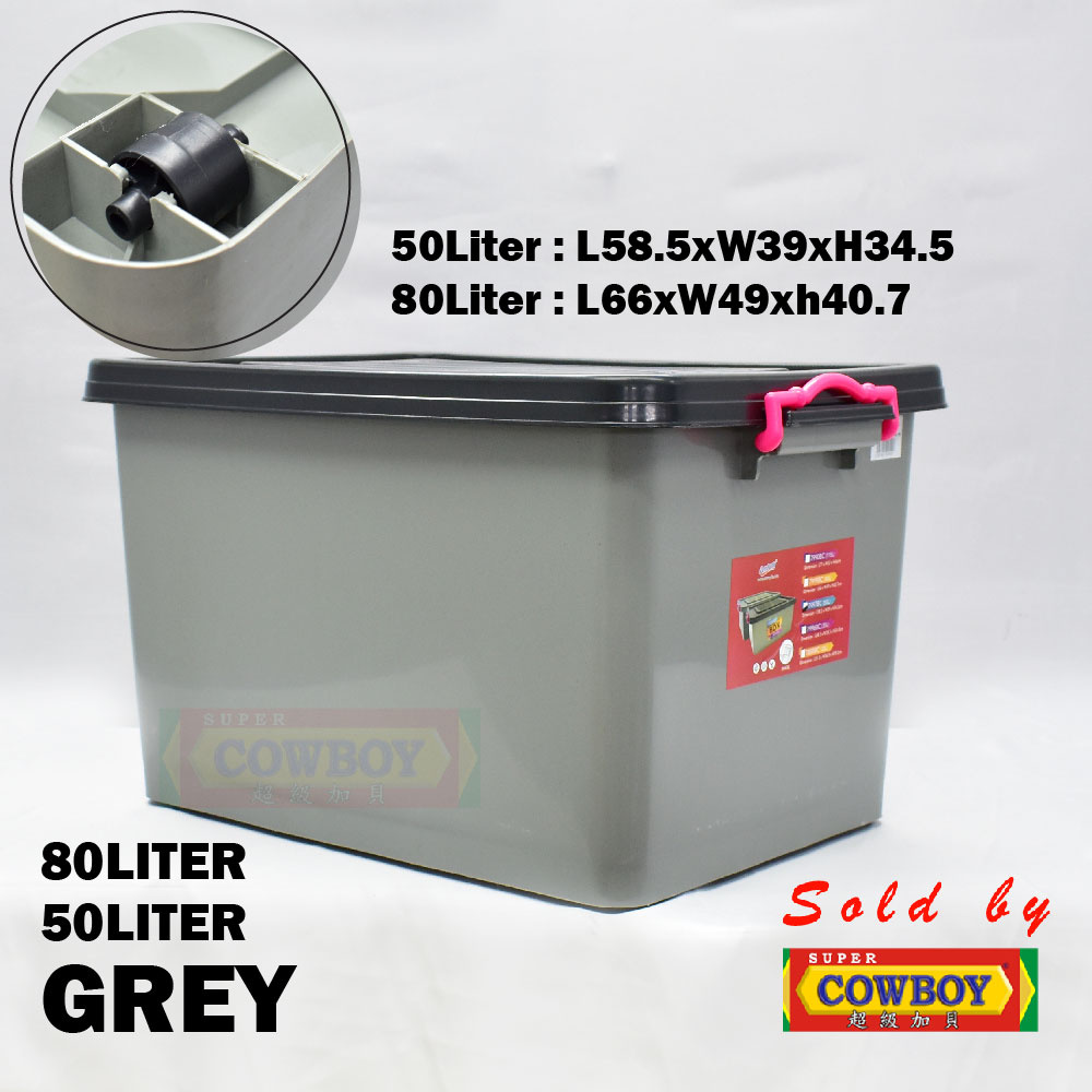 (50L/65L/80L) Storage Box With Wheels / Scarves With Wheels / Wheels