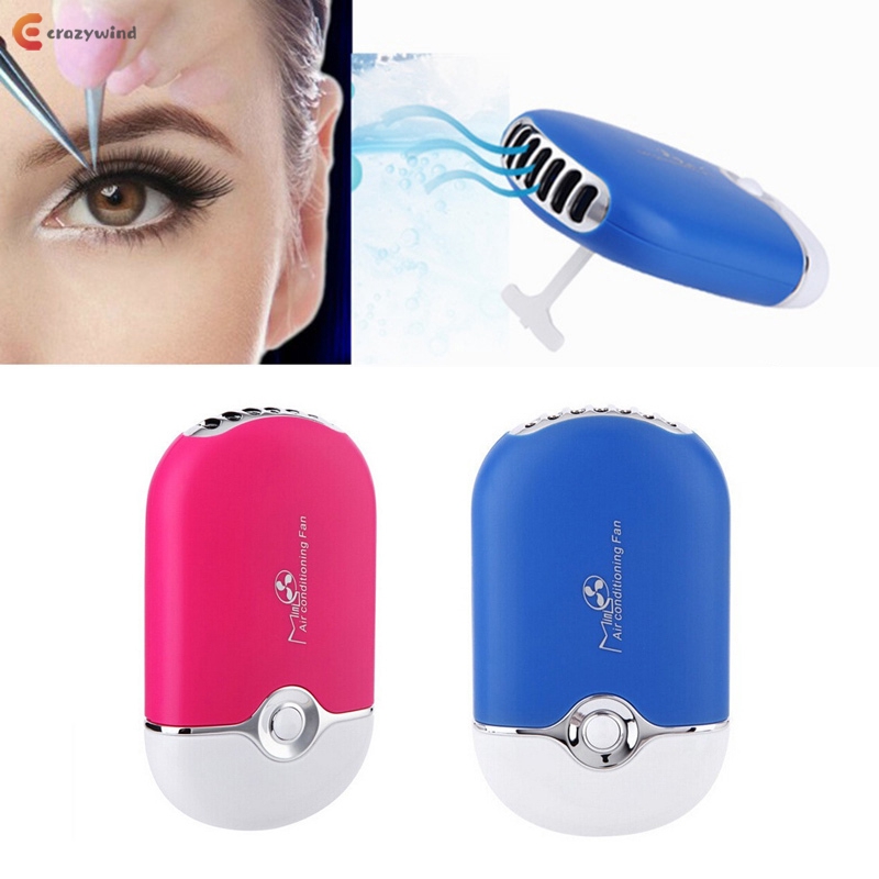 CWHandheld USB Air Conditioning Fan Lashes Dryer Eyelash Extension Glue