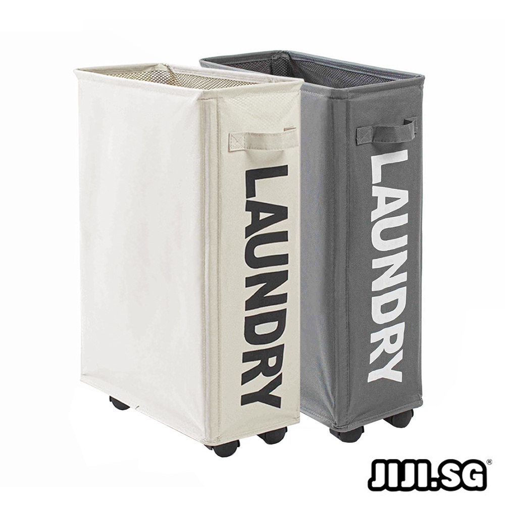 (JIJI SG) ALDRICH Laundry Basket Universal Wheel Shopee Singapore