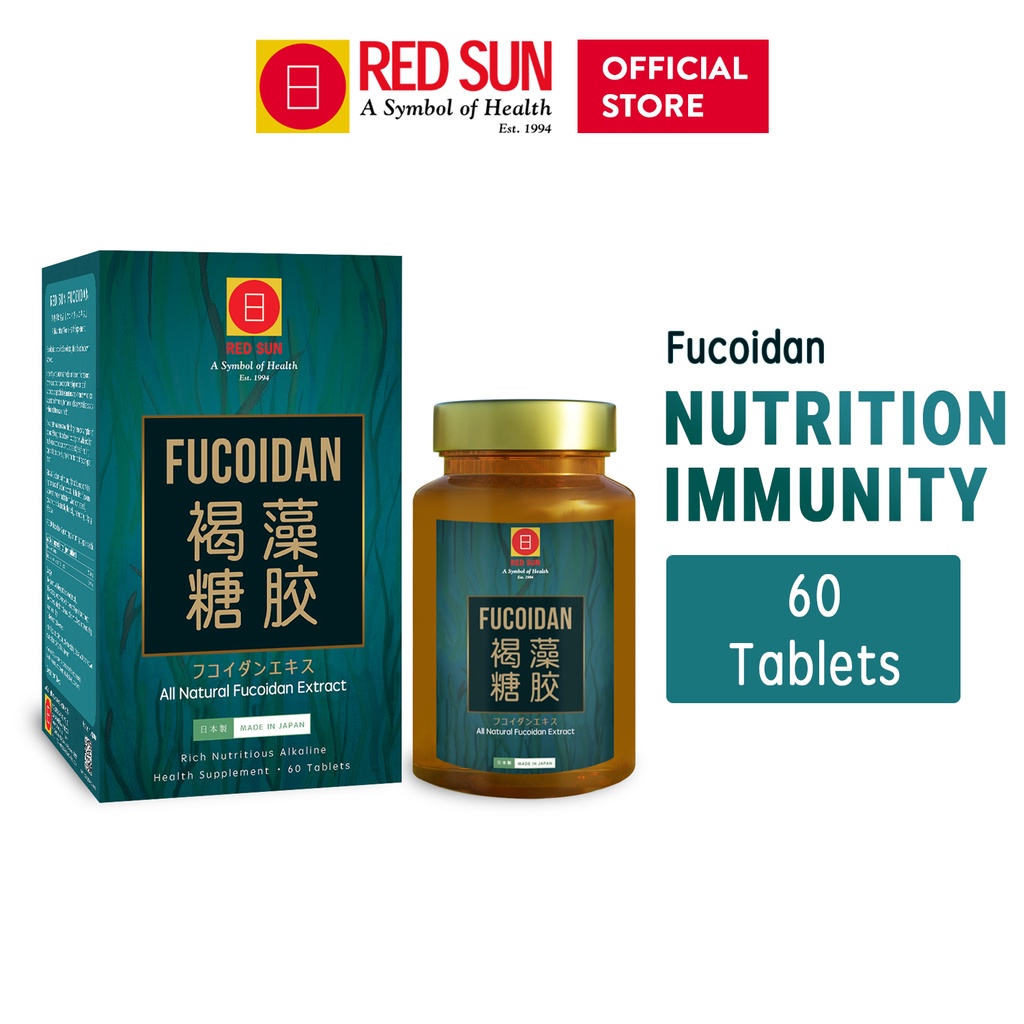RED SUN Fucoidan 60 Tablets 250mg/Tablet General Health