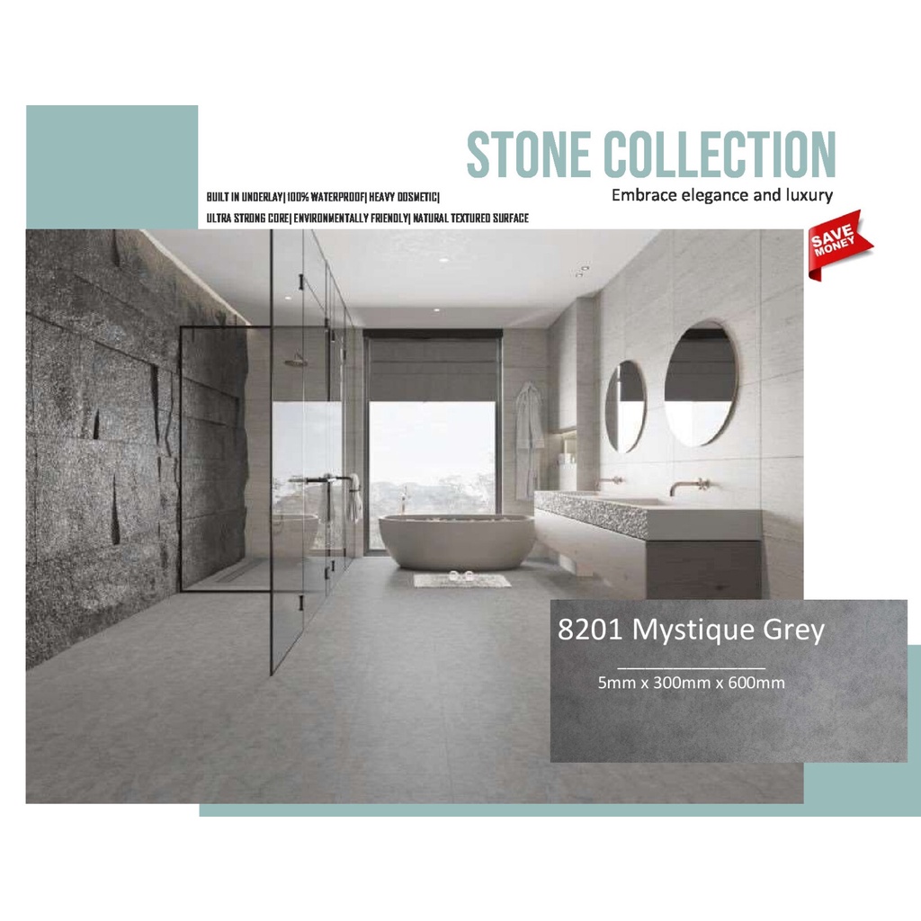 [SG SELLER] La Moda Marble & Gigantic Stone Vinyl Series (per Square