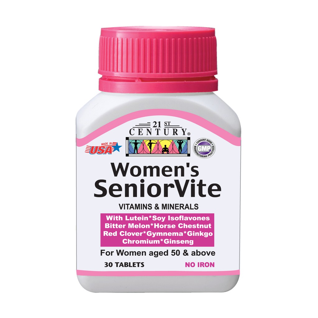 21st Century Women's Seniorvite, 30 Tablets, Vitamins & Herbs For Women