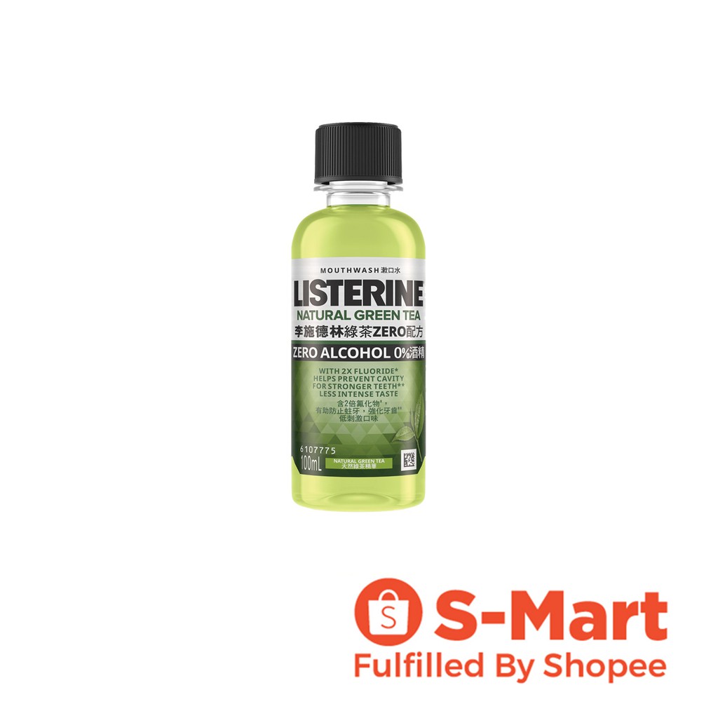 Listerine Green Tea Zero Mouthwash, 100ml Shopee Singapore