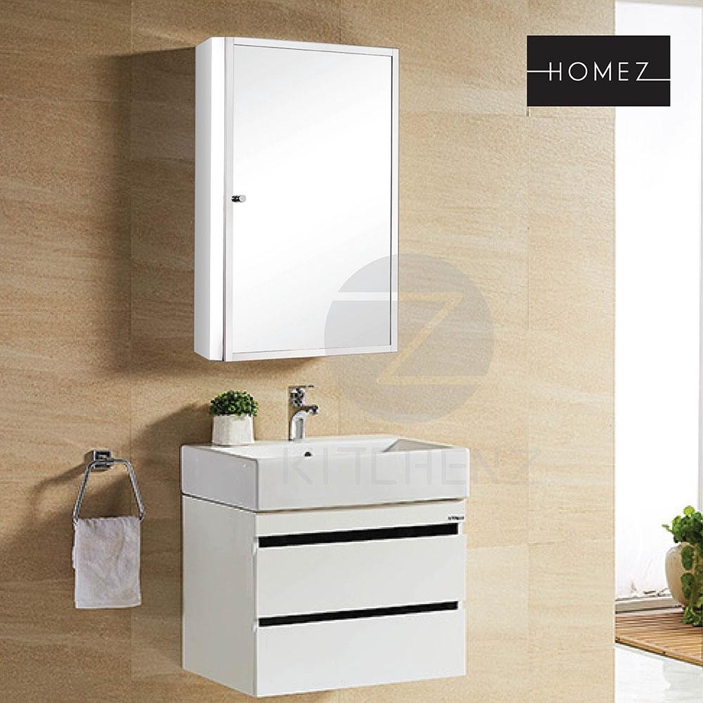 Homez Bathroom Mirror D7042R 100 Stainless Steel L500 x W130