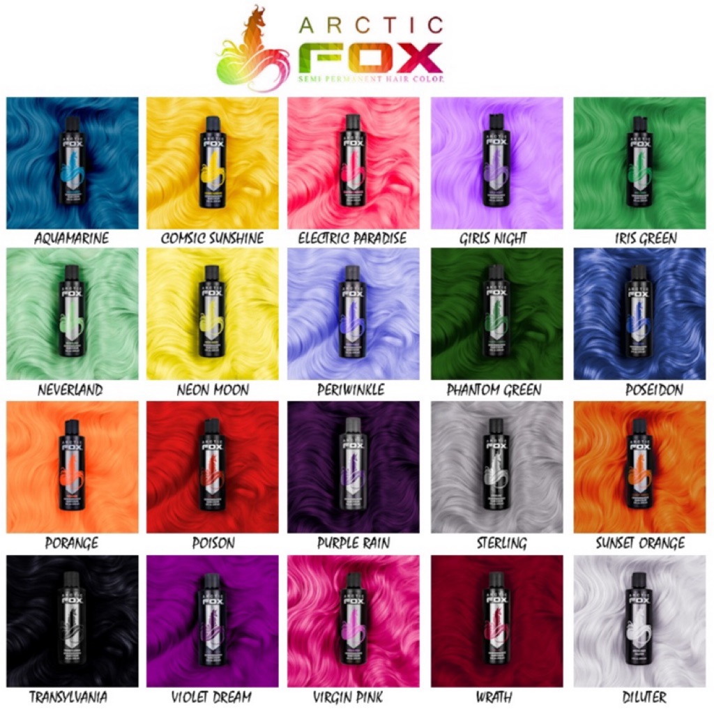 ️Arctic Fox ️Semi Permanent Hair Dye Shopee Singapore
