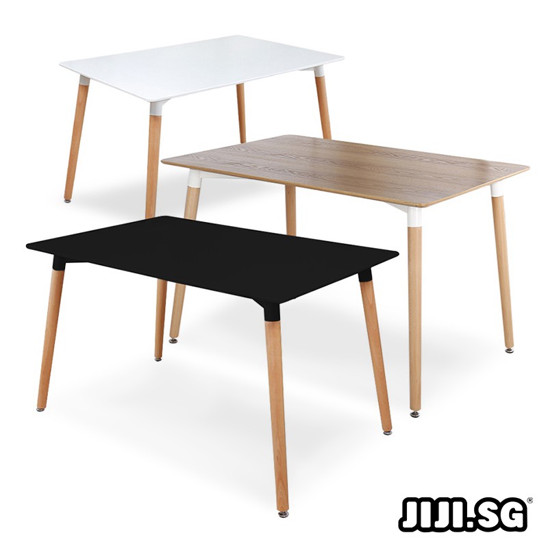 (JIJI SG) Eames Rectangular Dining Table 120cm / 140cm Shopee Singapore