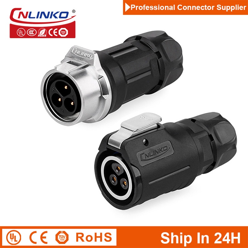 Cnlinko LP16 M16 Wire To Wire Joint Waterproof Aviation Plug Cable