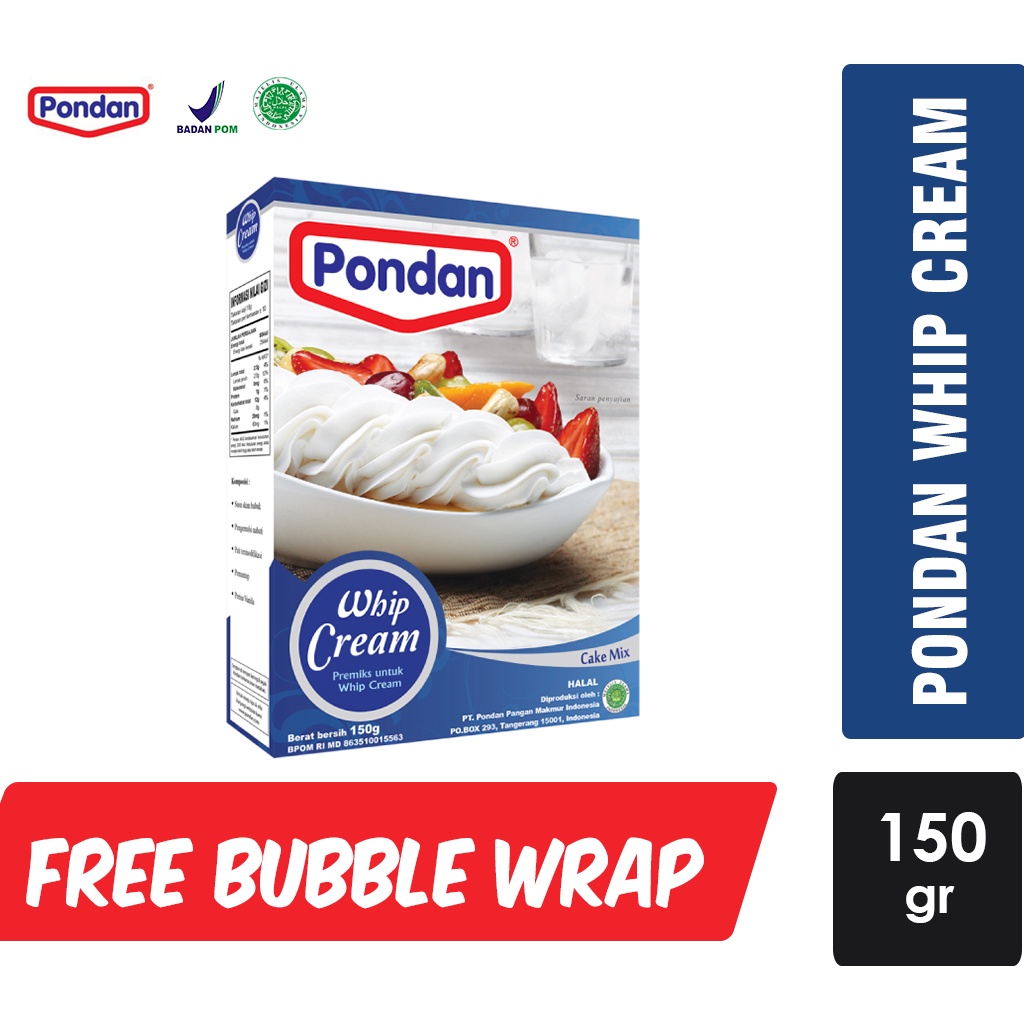 Pondan Whipped Cream Powder / Whipping Cream Powder (150gr) Shopee