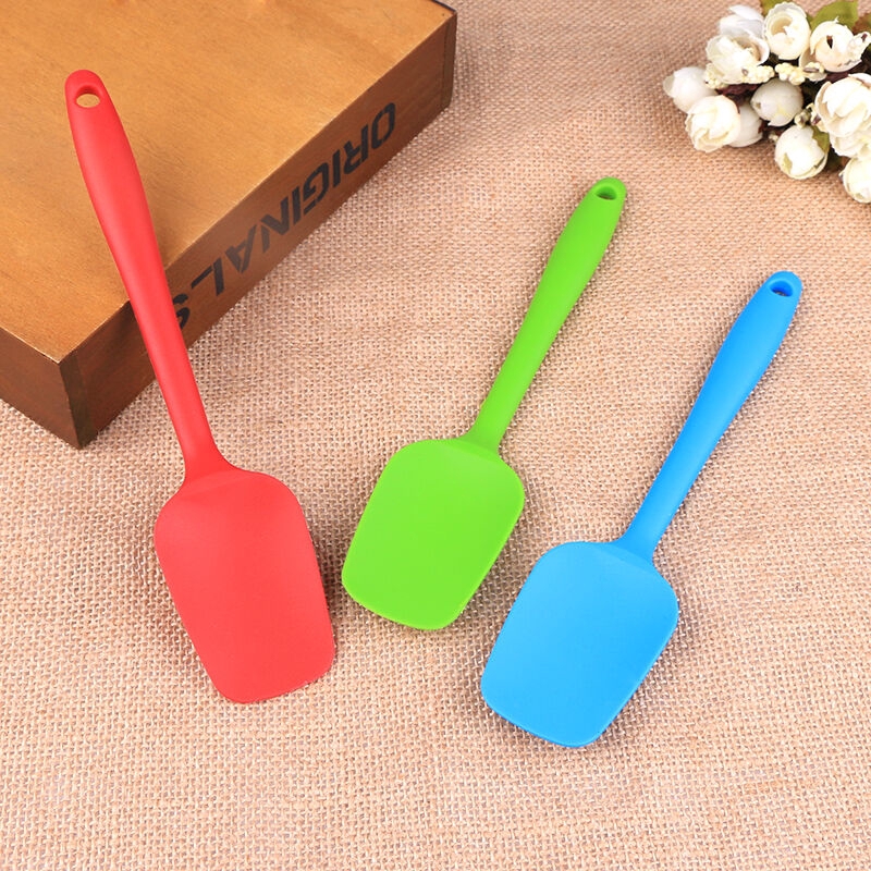 Silicone Spatulas Cooking Utensils Mini Spoon One Piece Design Heat Resistant Baking Tools