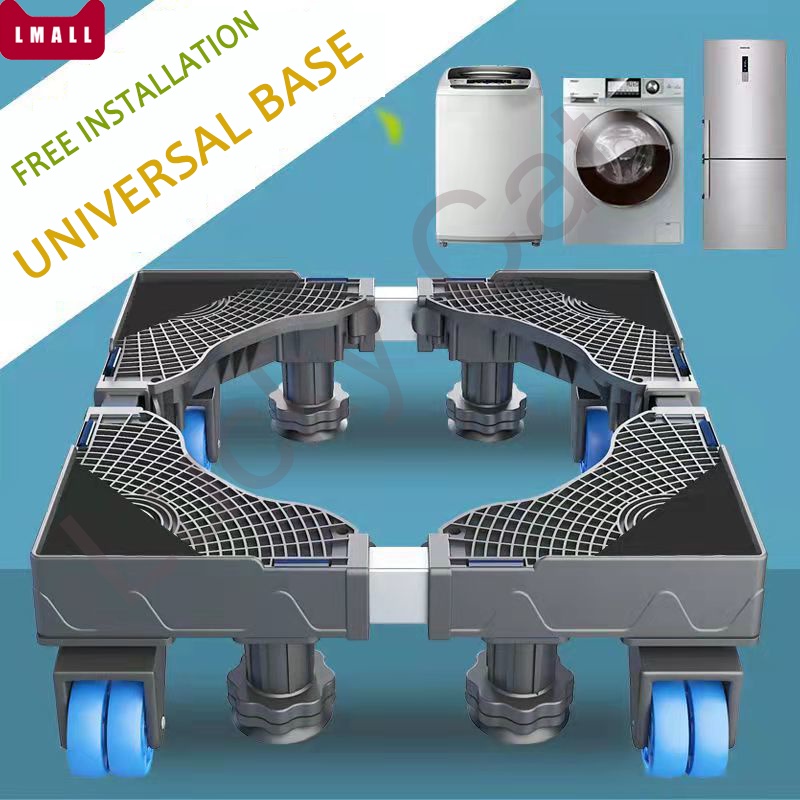 [SG STOCK]washing machine base with wheels fridge base fridge stand Washing machine stand