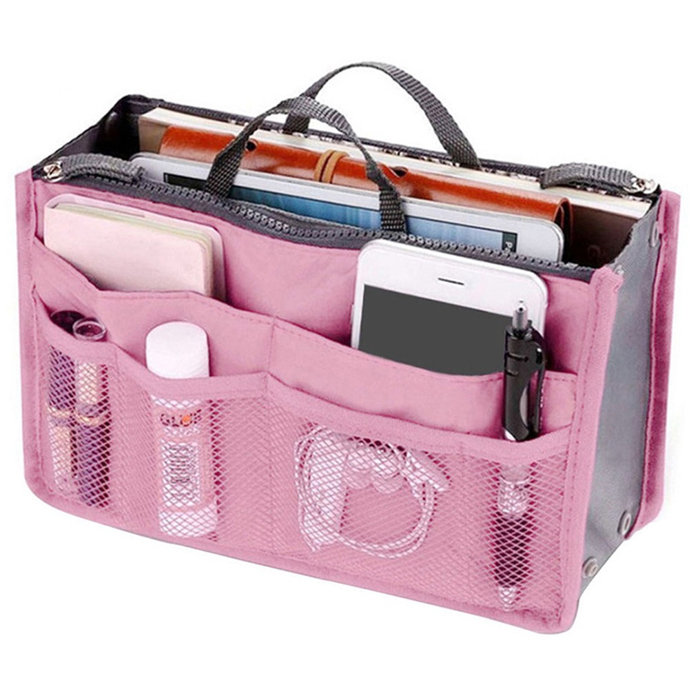 Promotion Travel Bags Women Organizer Handbag Travel Bag Insert Liner