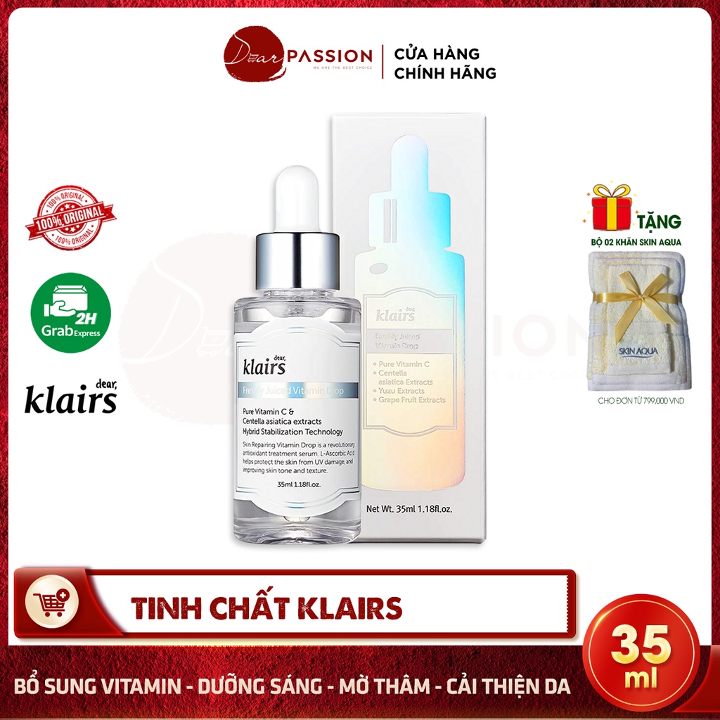 Klairs Vitamin C Serum Whitening, Blurring Dark Spots Klairs Freshly