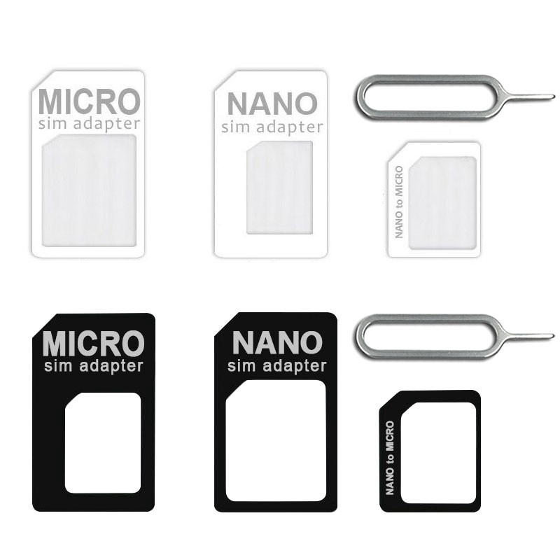 SIM Card Adapter 4 in 1 Micro Standard Sim Card Adapter Shopee Singapore
