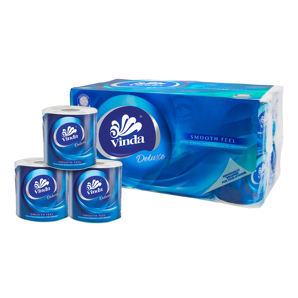 VINDA DELUXE 3PLY SMOOTH FEEL 16 ROLLS TOILET PAPER Shopee Singapore