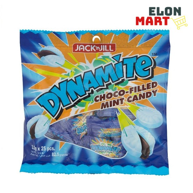 Jack 'n Jill Dynamite Choco Filled Mint Candy 25pcs x 3.3g Shopee