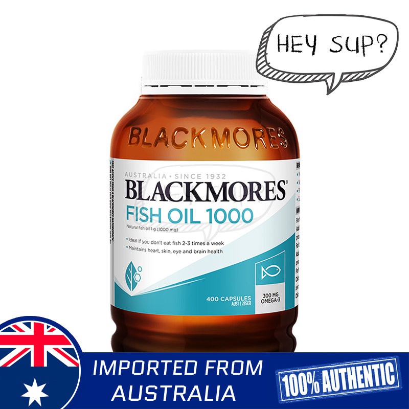 Blackmores Fish Oil 1000mg 400 Capsules (Natural Source Of Omega3