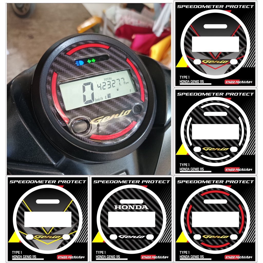 Sticker GENIO resin Embossed speedometer Stickers HONDA GENIO premium graftak dg6 Shopee Singapore