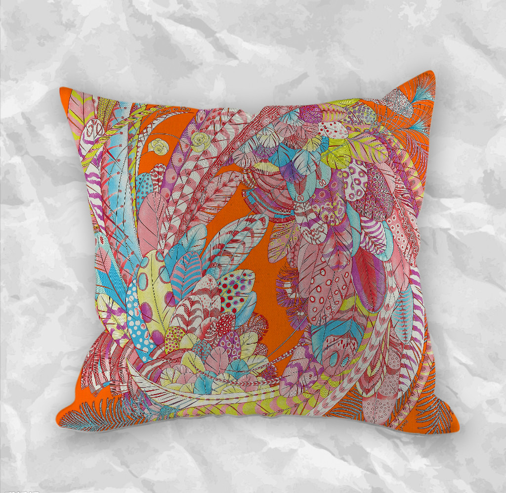 Hermès Decorative Zippered Pillow Case Creative Pillowcases Sofa Pillow