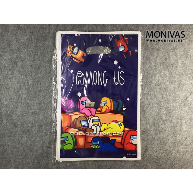 Among Us Birthday Loot Bag Carrier DIY Party Favors Giveaway (10pcs