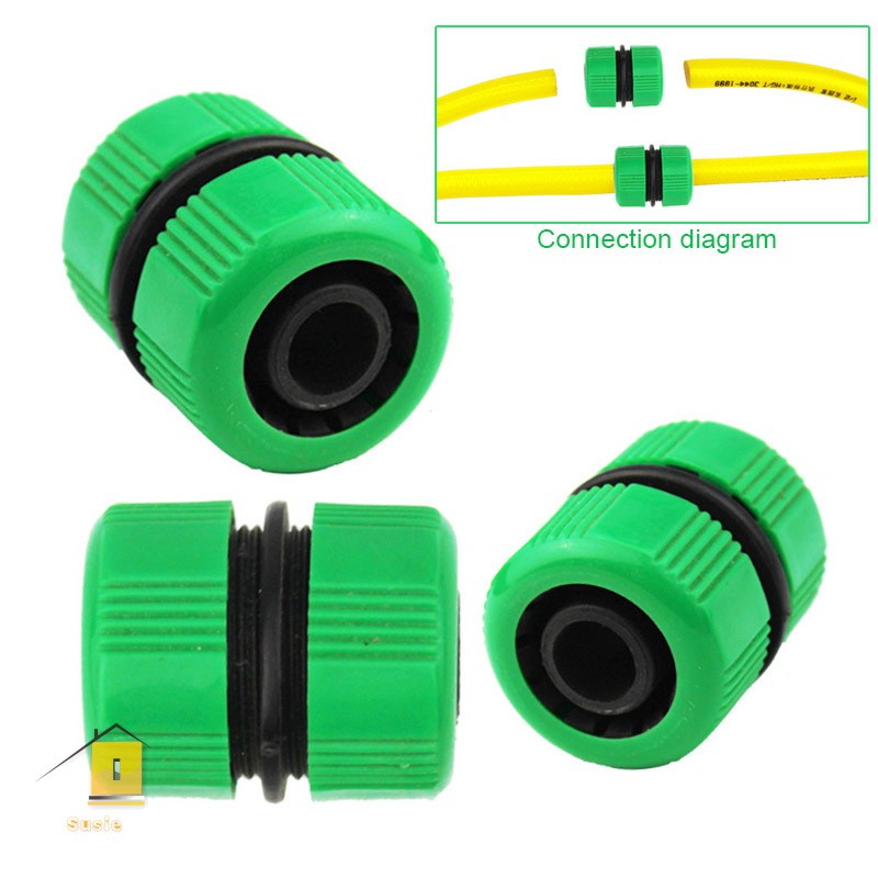 3 pcs 3/4 Inch Garden Water Hose Connector Pipe Quick Joining Leaking