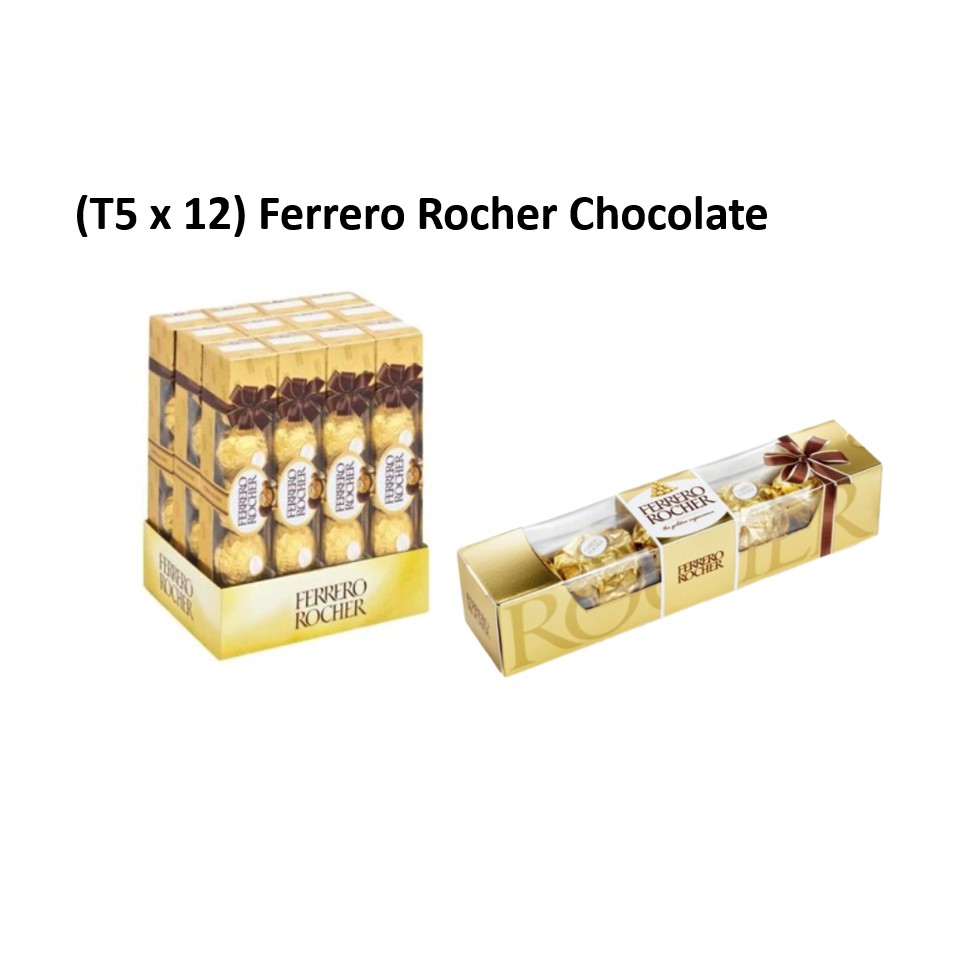 (T5 x 12) Ferrero Rocher Chocolate [HALAL Version] Shopee Singapore