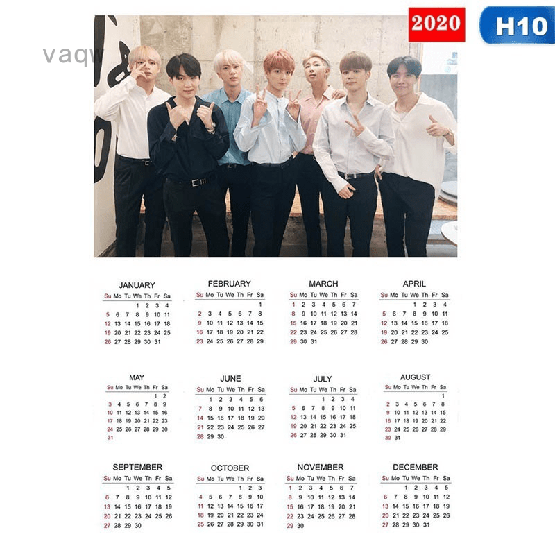 Bts Poster Calendar Bangtan Boys 2020 & 2021 Wall Photo