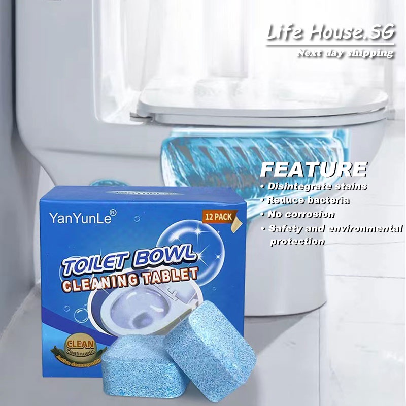 Toilet cleaning effervescent tablet household descaling toilet
