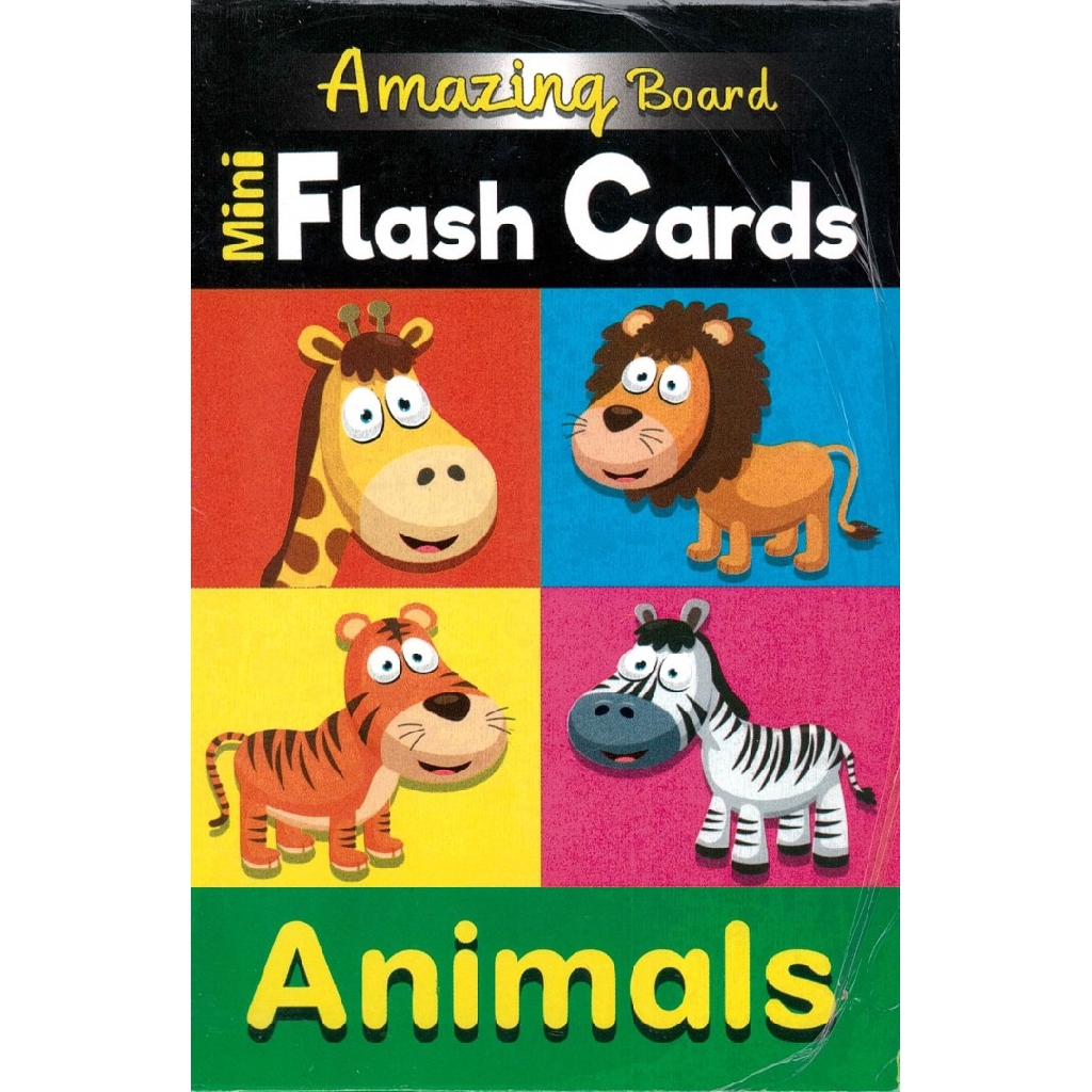 Amazing Board Mini Flash Cards Animals Shopee Singapore