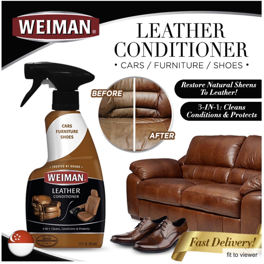 Weiman Leather Cleaner and Conditioner 355ml (1 Carton 6 Bottles