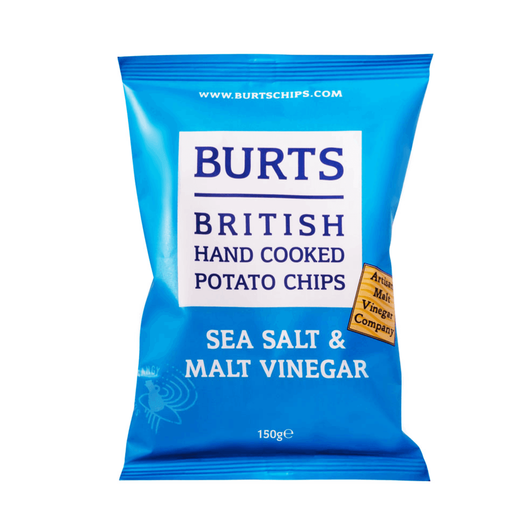 BURTS Sea Salt & Malt Vinegar Potato Chips 150g Shopee Singapore