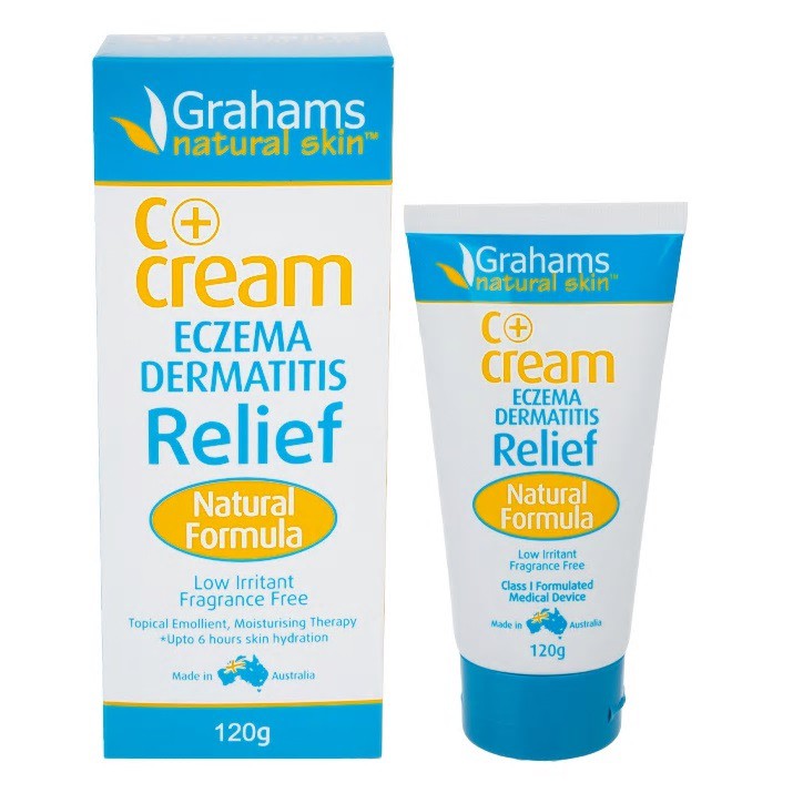 Grahams Natural skin C+ Eczema Dermatitis Relief Cream 120 grams