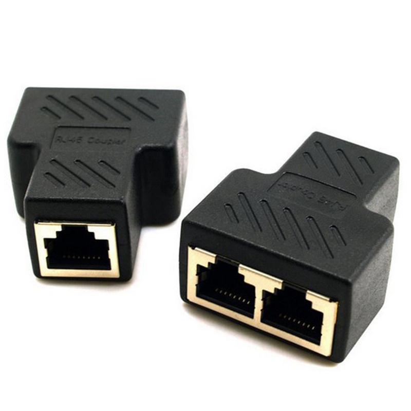 LAN Network Splitter Extender Adapter Plug Connector Adapter 1