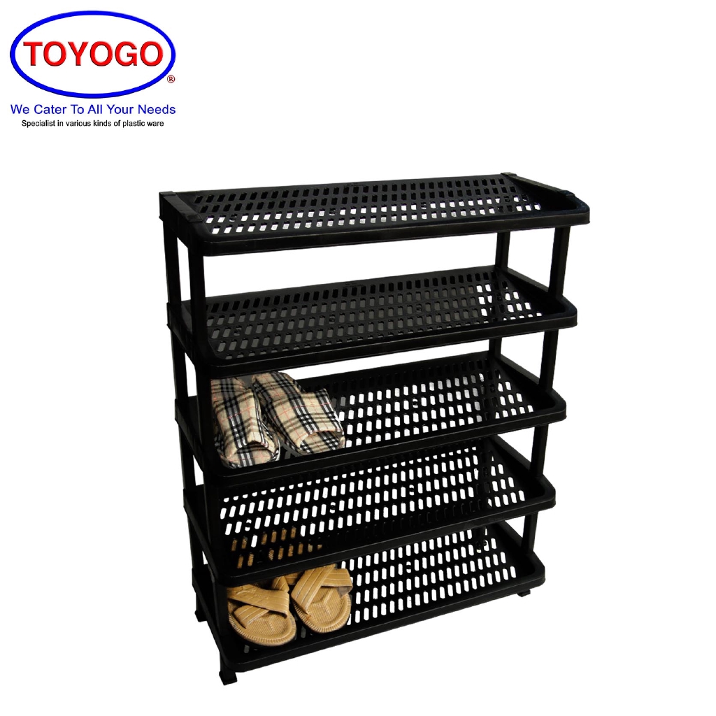 Toyogo KT Plastic Shoe Rack (5 Tier) (3425) Shopee Singapore