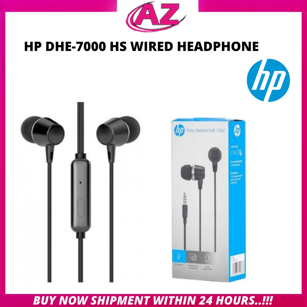 HP DHE7000 HS WIRED MUSIC HEADPHONES WIRED GAMING EARPHONE WITH MIC