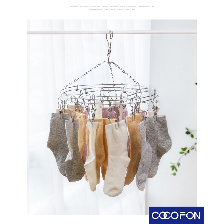 Cc44 Stainless Steel Clothespin Round Shape Square Shape Flower Shape