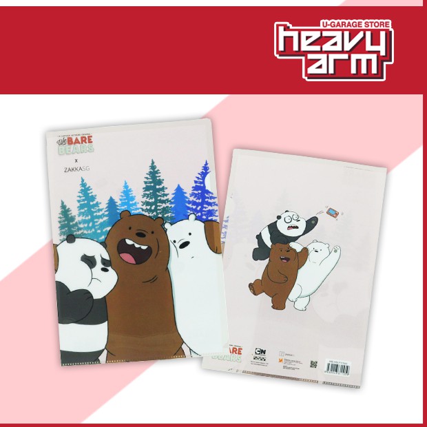 We Bare Bears Grizzly Panda Ice A4 Folder with 2 Layers D WBB A4