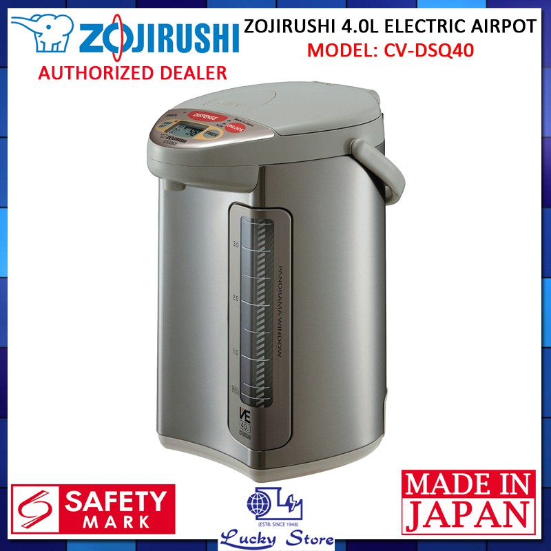 ZOJIRUSHI CVDSQ40 4L ELECTRIC AIRPOT, MADE IN JAPAN Shopee Singapore