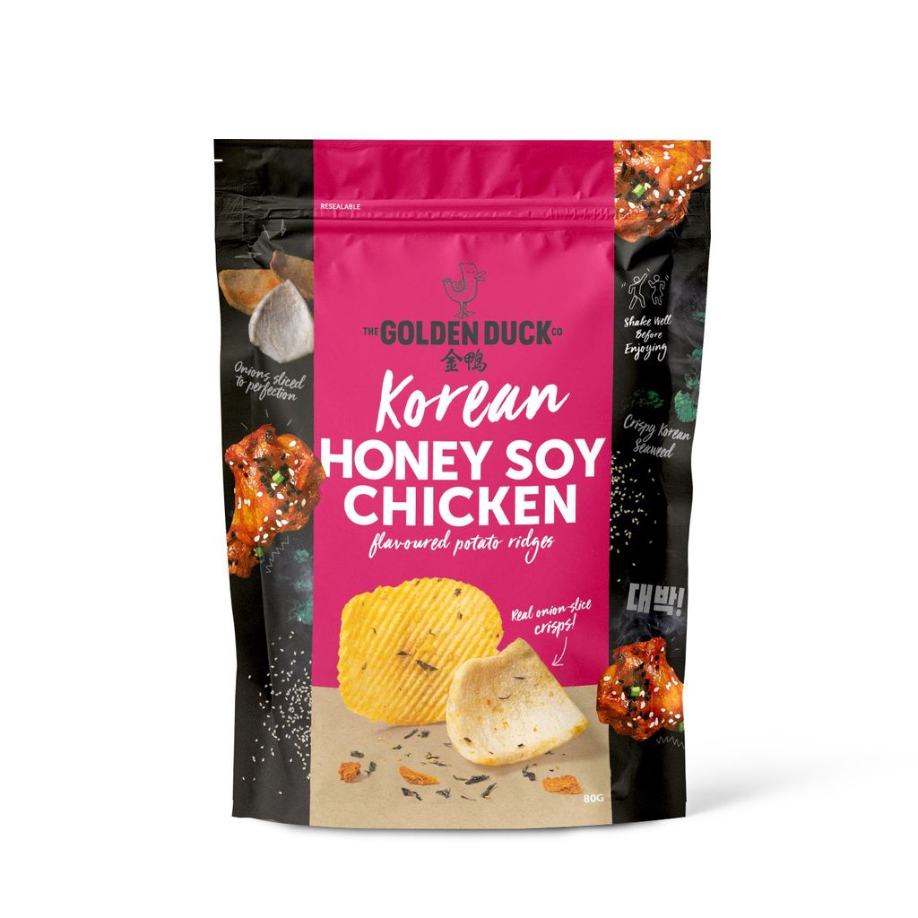 The Golden Duck Korean Honey Soy Chicken Potato Ridges 80g Shopee