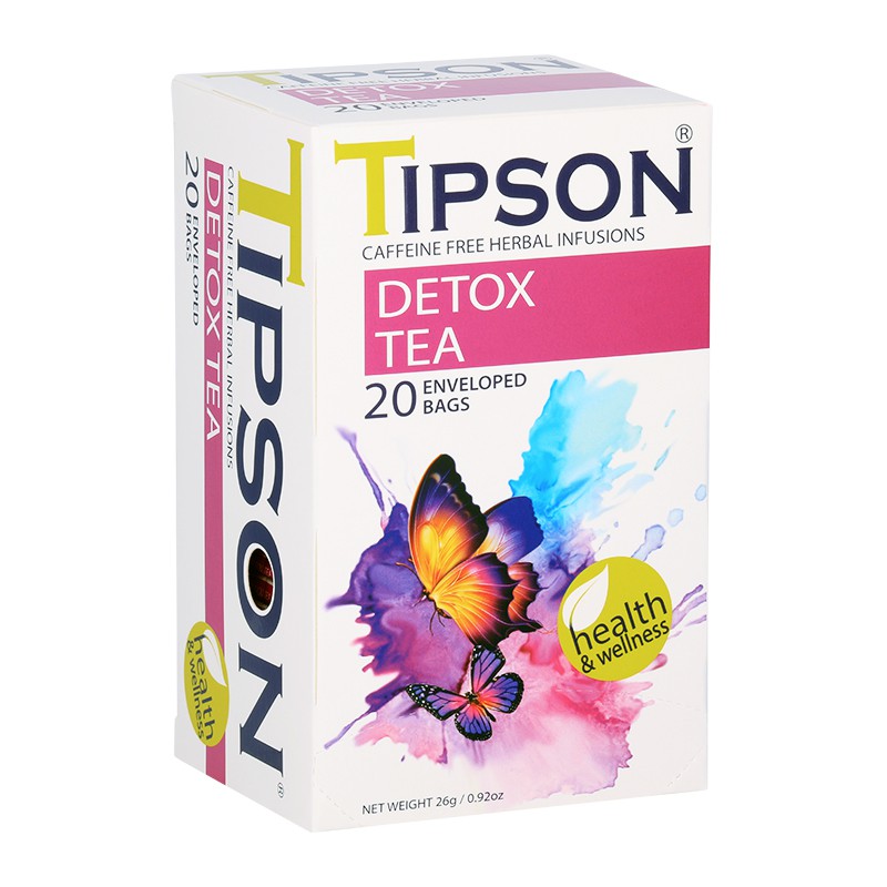Tipson Detox Tea 20 Tea Bags (Caffeinefree) Shopee Singapore
