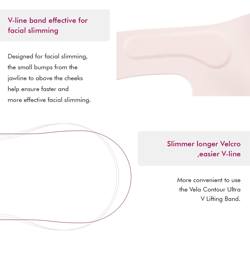 Vela Contour Ultra V Lifting Band Clinically Proven to improve Double