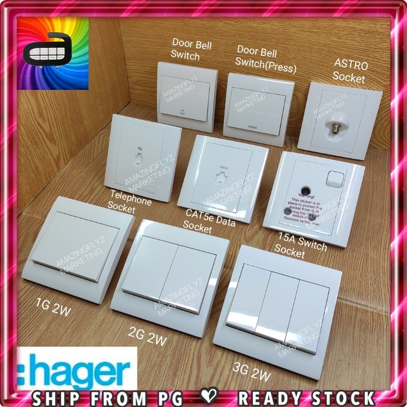 HAGER Switch and Socket Shopee Singapore