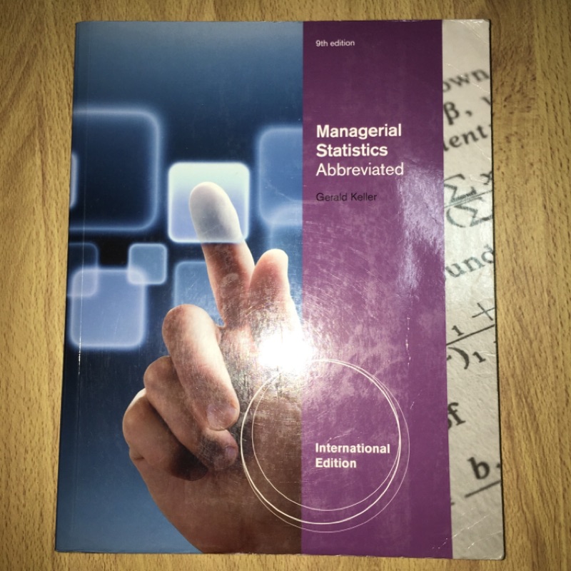 Managerial Statistics Keller G 8th Edition
