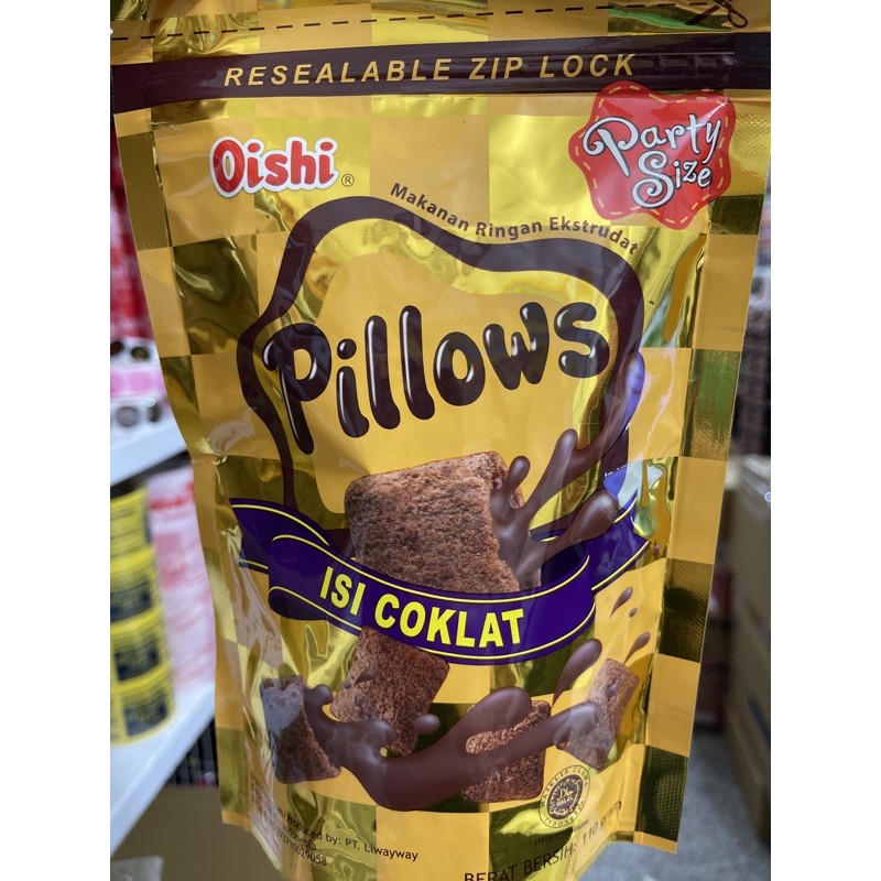 Snack Oishi pillows isi coklat 蝦皮購物