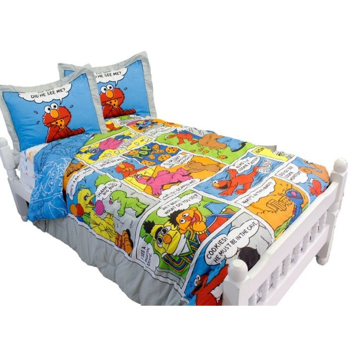 Queen Size Elmo Bedding Set Hanaposy