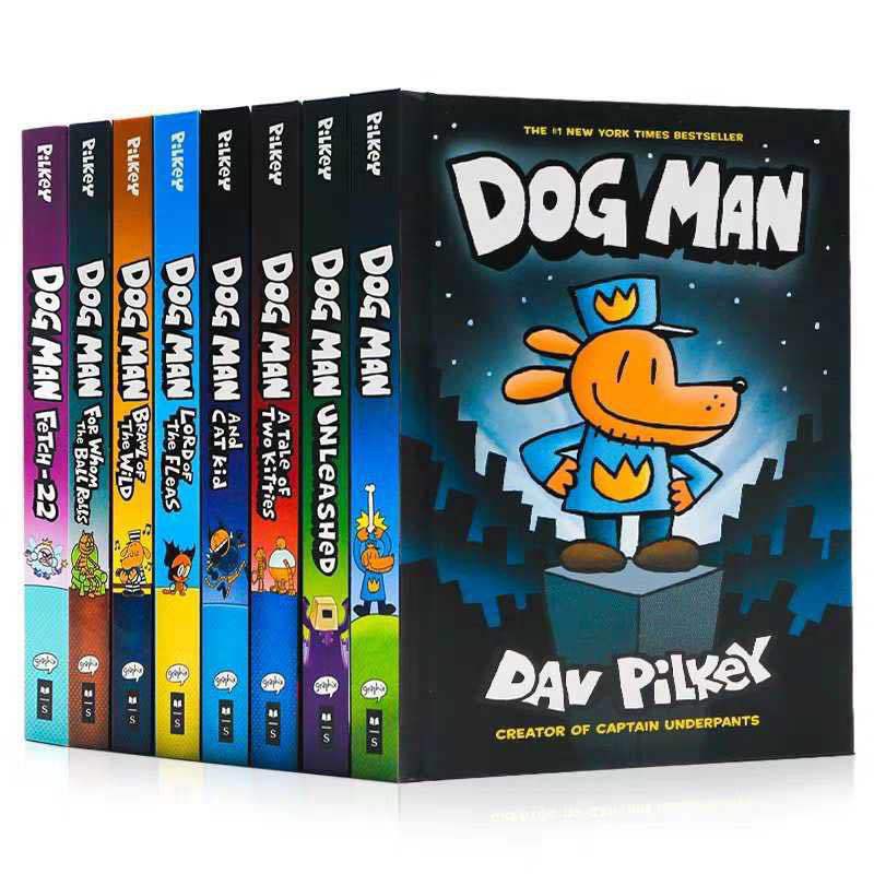 Dog Man 18 英文神探狗狗的冒險全套8冊 搞笑英語漫畫章節 蝦皮購物