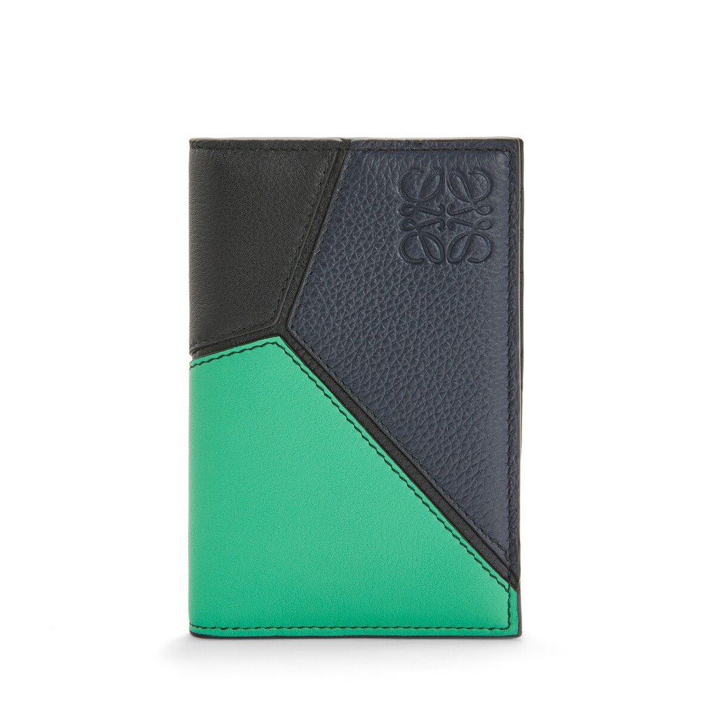Puzzle Bifold Card Deep Blue/Green 蝦皮購物