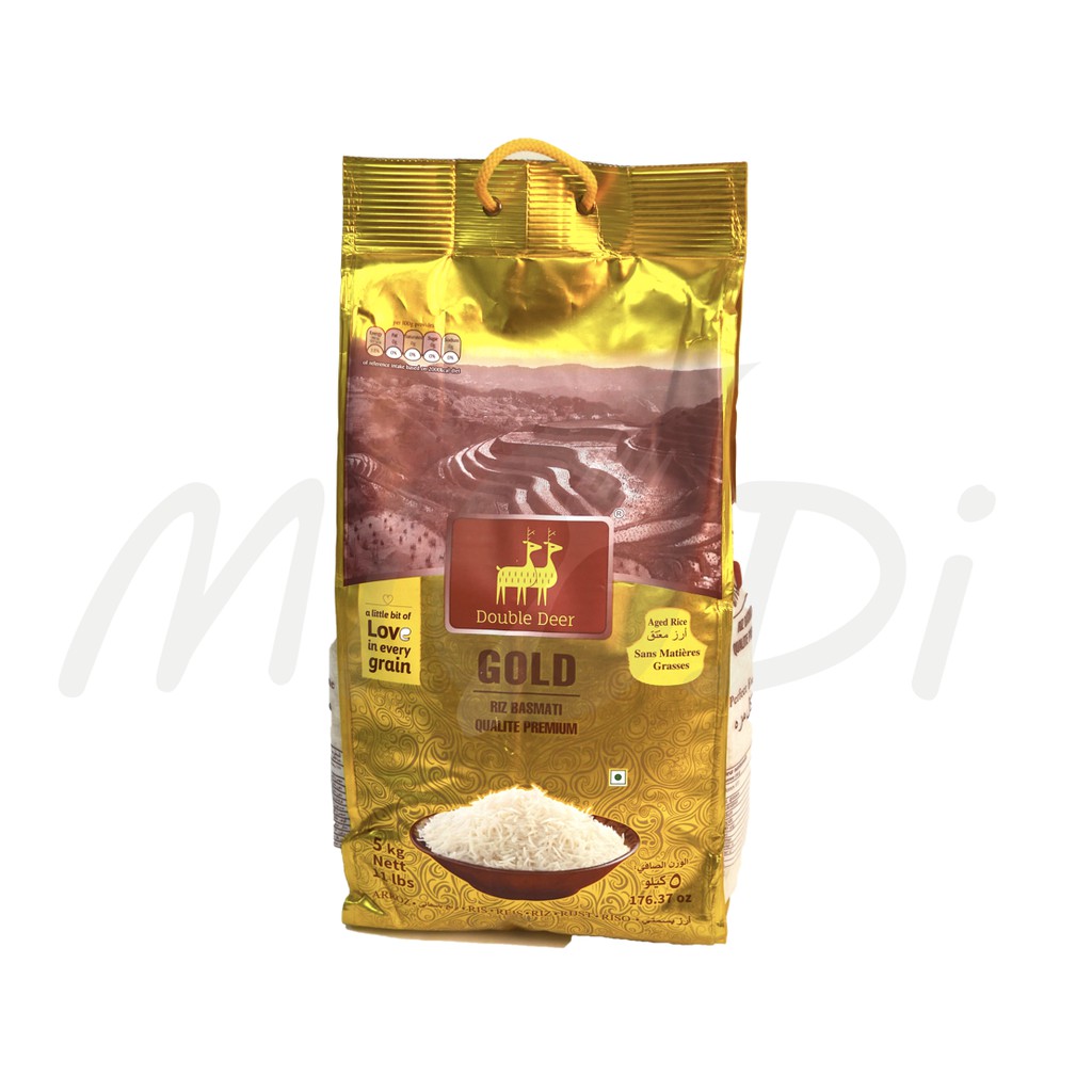 MiDi 印度香米 超長 Basmati Rice GOLD 雙鹿 DOUBLE DEER Premium 5kg 蝦皮購物