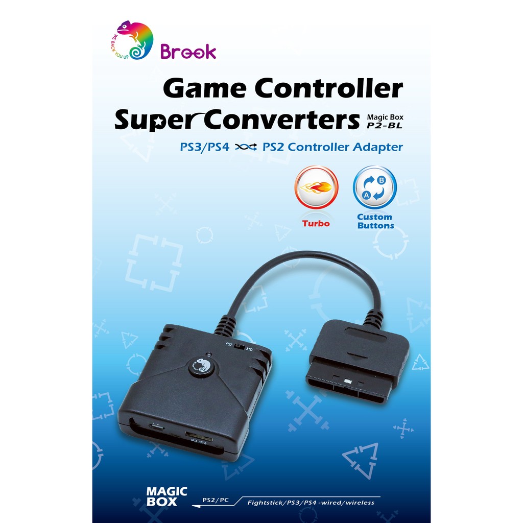Brook Super Converterอะแดปเตอร์สำหรับPS3 PS4 To PS2 PSเกมคลาสสิก
