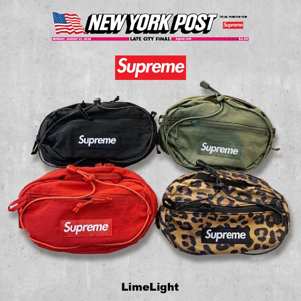 ☆LimeLight☆ 2020 F/W Supreme 49th Waist Bag 動物紋 腰包 紅/豹紋/黑/綠 蝦皮購物